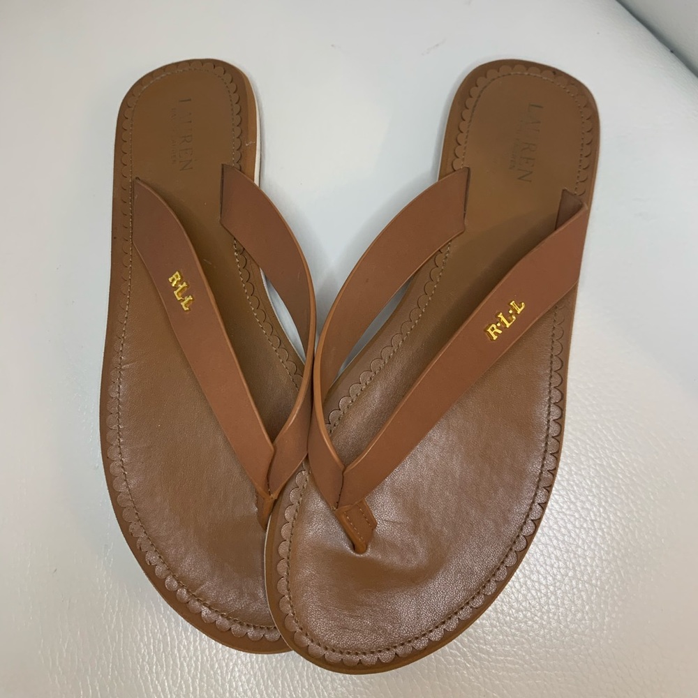 NEVER WORN Ralph Lauren Flip Flops